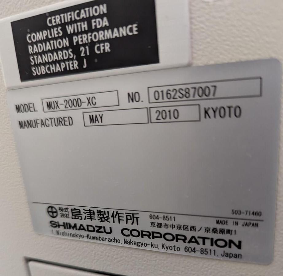 Used SHIMADZU Mobile Art Evolution Portable X-Ray