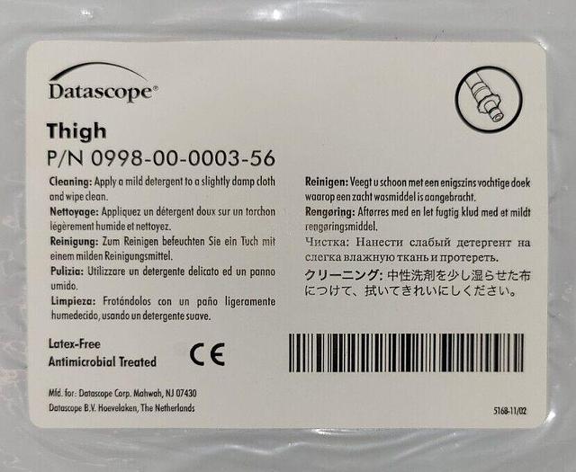 DATASCOPE 0998-00-0003-56 ADULT THIGH BP CUFF W/HOSE