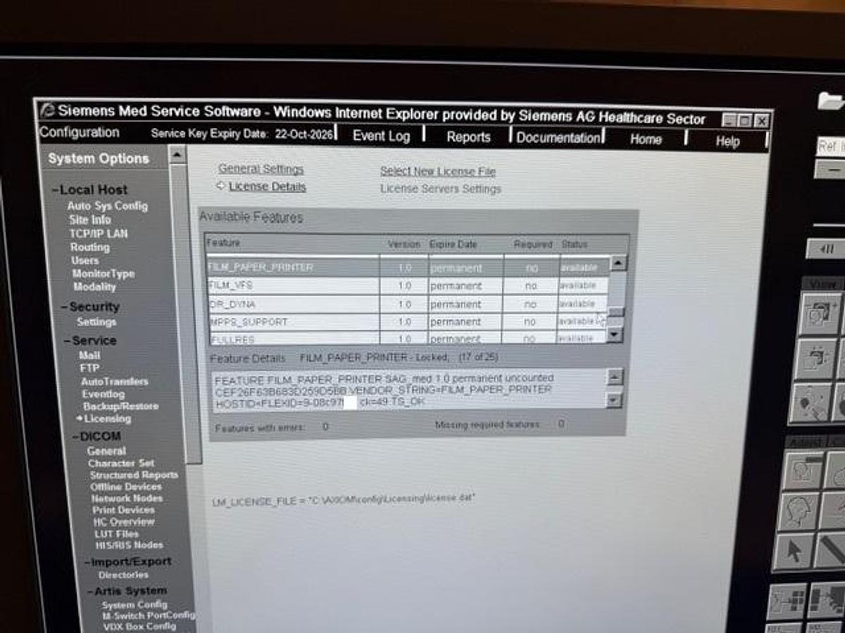 Used Siemens Axiom Artis zee Multi-Purpose Lab