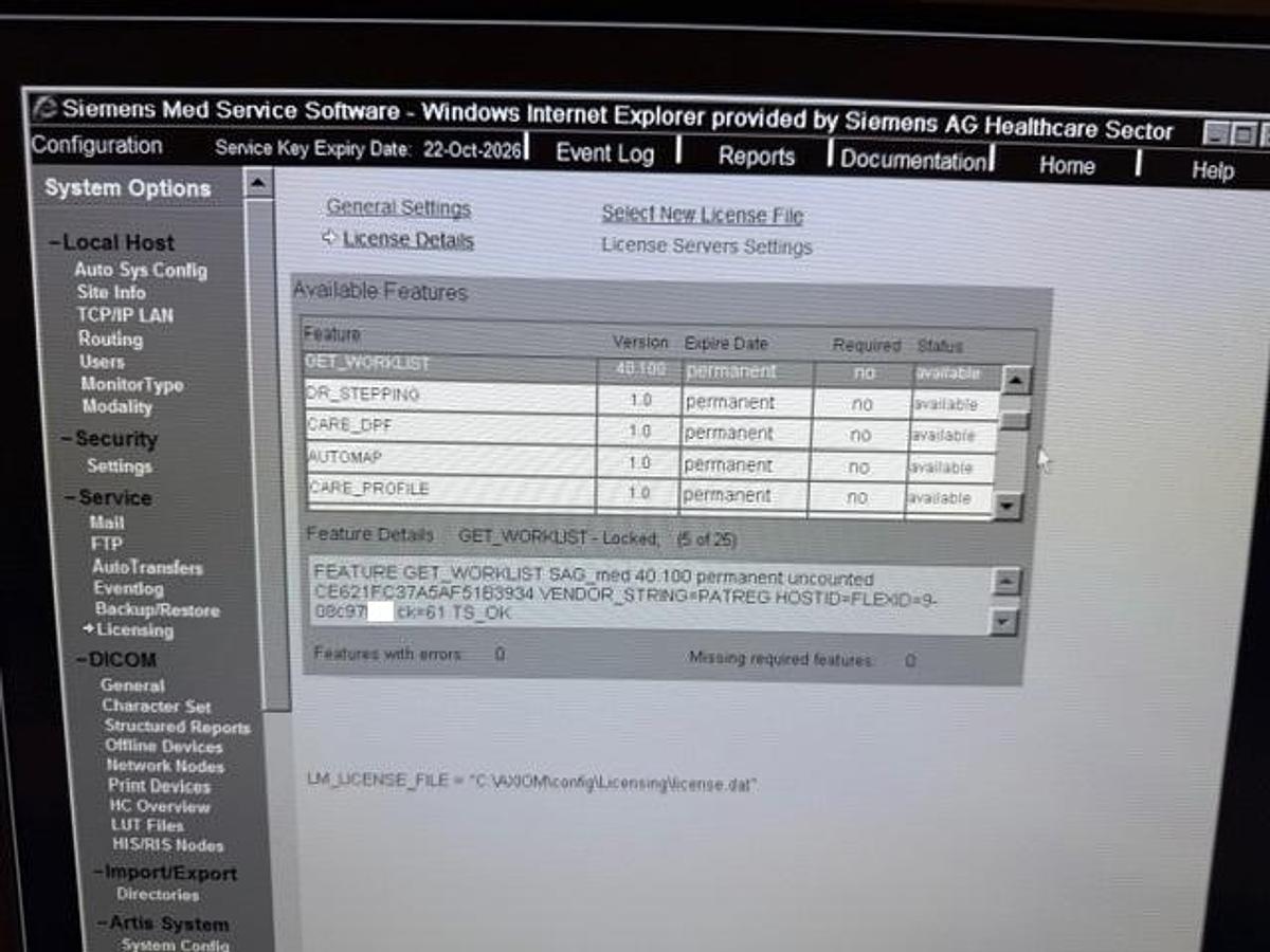 Used Siemens Axiom Artis zee Multi-Purpose Lab