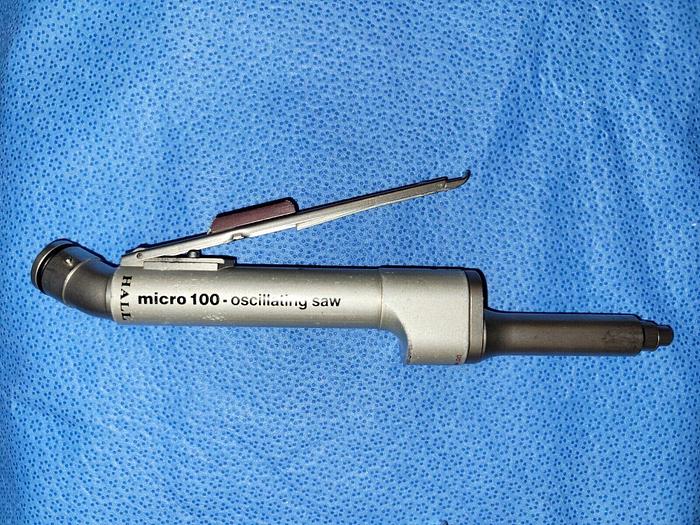 Used Hall 5053-12 Micro 100 Oscillating Saw w/5052-10 Hose & Autoclavable Case