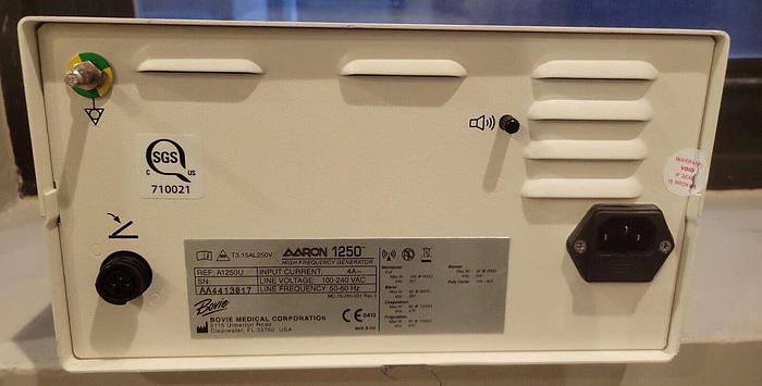Used Bovie Aaron 1250 High Frequency ESU w/Footswitch