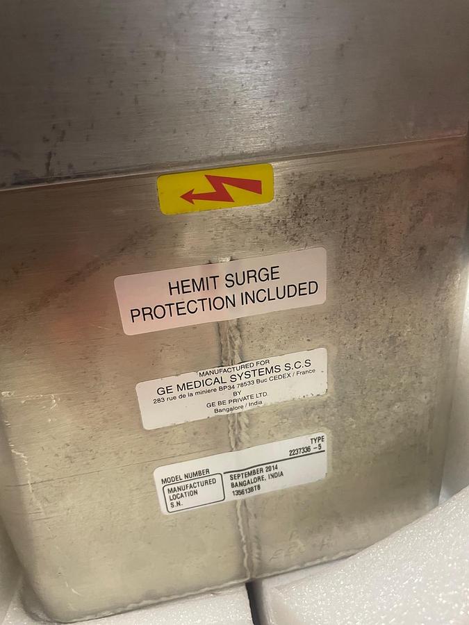 Used GE 2246223-5 HEMIT High Voltage (HV) Tank