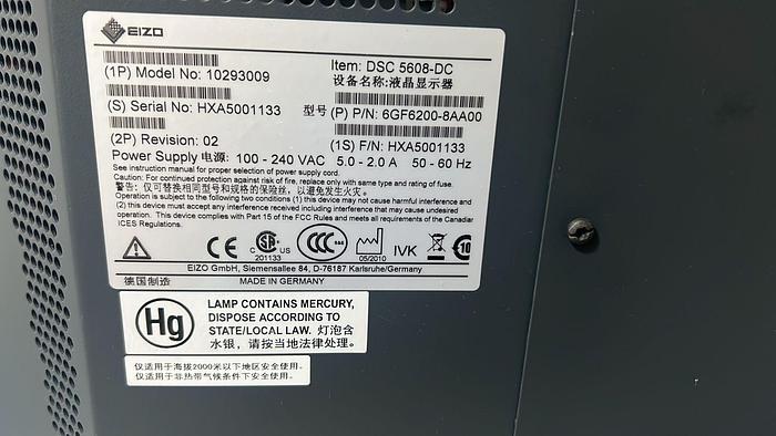 Refurbished EIZO DSC 5608-DC 56-inch 4K 8MP UHD Cath-Lab LCD