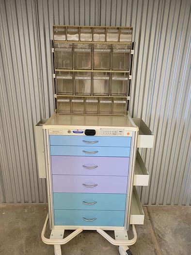 Used Armstrong A-Smart Crash Cart (6-Drawer w/Electric Key Code Lock)