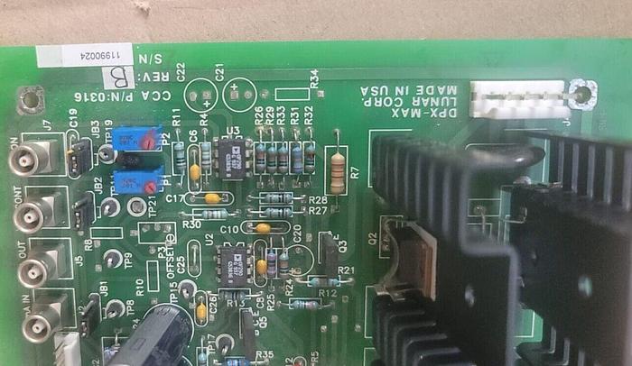 Used GE LUNAR DPX 0316 (REV. B) MAX BOARD