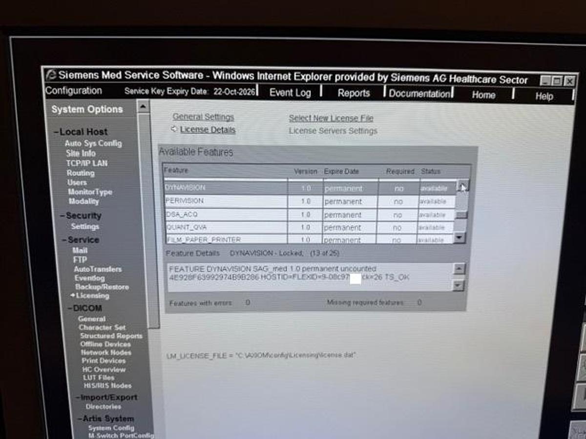 Used Siemens Axiom Artis zee Multi-Purpose Lab