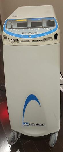 Used CONMED System 5000 ESU 60-8005-001 W/Mobile Pedestal & Footswitch