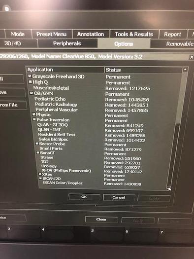 Used PHILIPS ClearVue 850 Ultrasound System