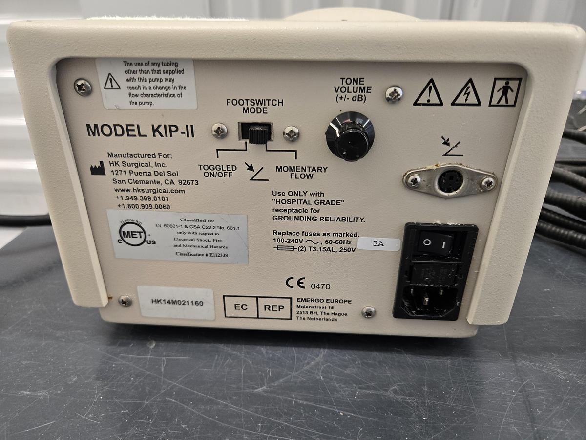 Used HK Surgical KIP-II Klein Infiltration Pump