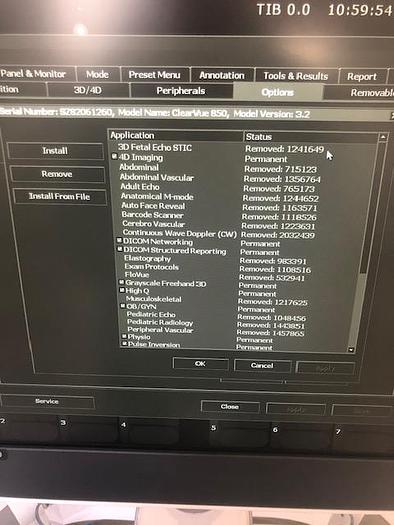 Used PHILIPS ClearVue 850 Ultrasound System