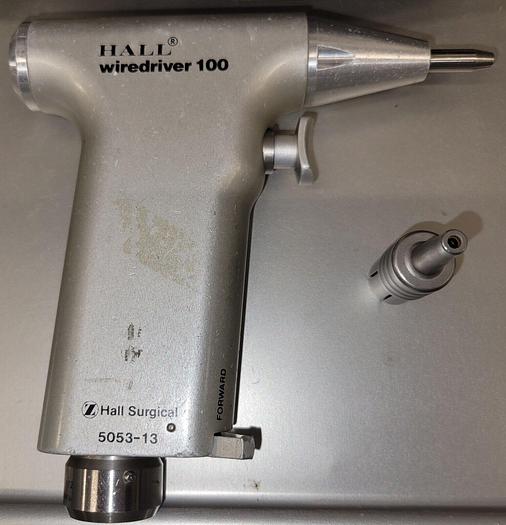 Used Hall Surgical 5053-13 Wiredriver 100 w/5052-10 Hose & Autoclavable Case