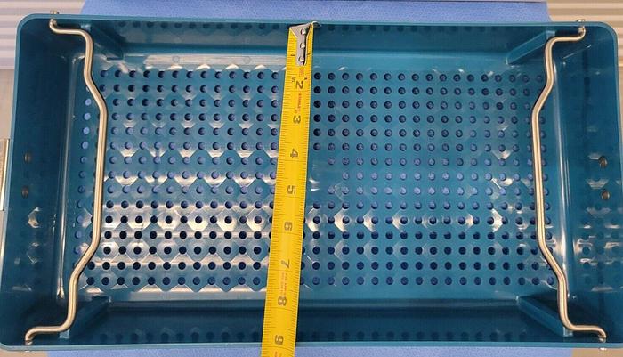 Used ASP SURGICAL INSTRUMENTS STERILIZATION CASE 17.25"L × 9"D × 3.25"H