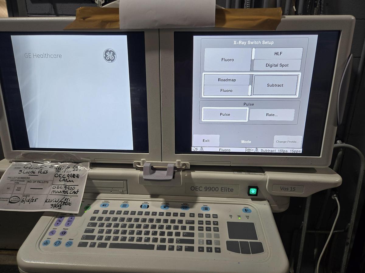 Used GE OEC 9900 ELITE Vas 15 C-ARM SYSTEM (12" II)