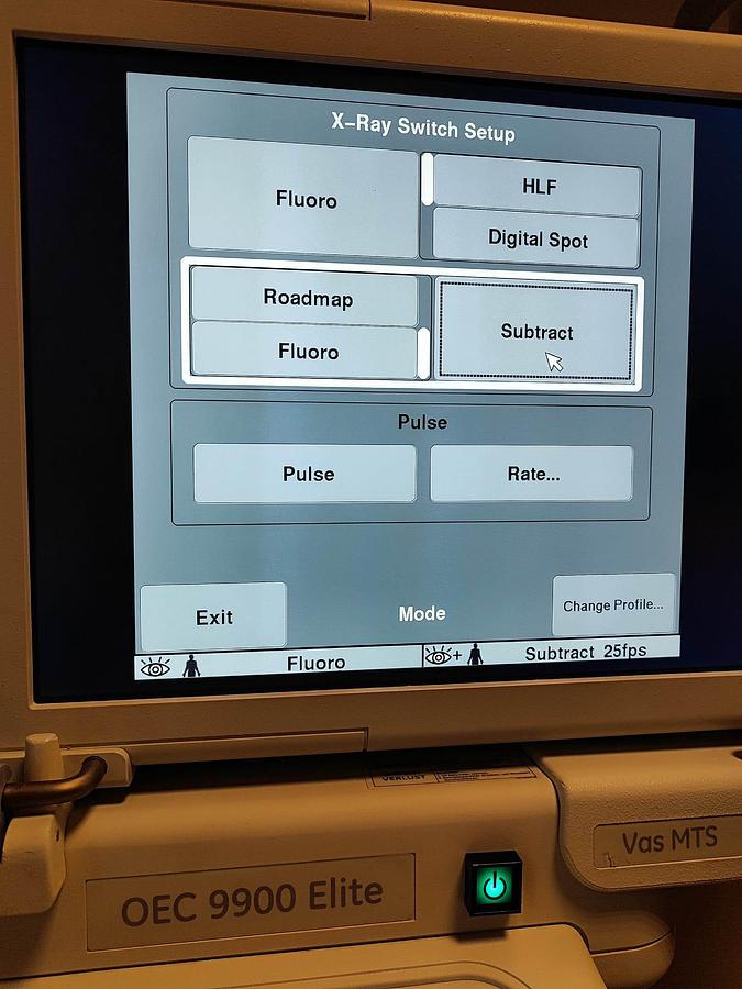 Used GE OEC 9900 Elite Vas MTS MD (Motor Driven - 12" II)