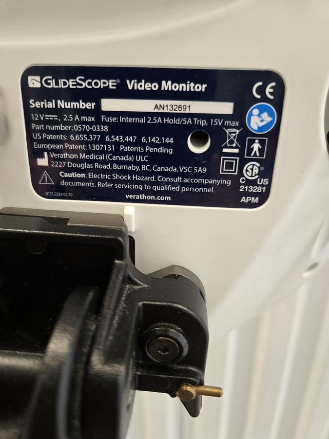 Used Verathon GlideScope Cobalt AVL Video Laryngoscope System