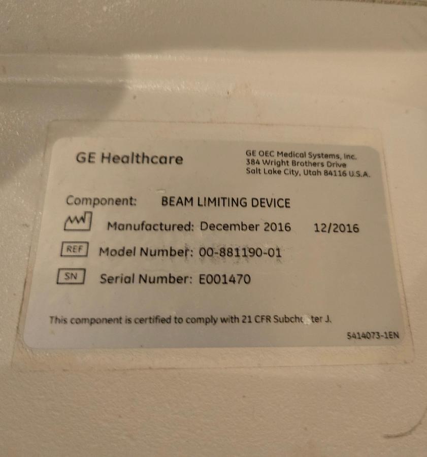 Used GE OEC 9900 ELITE VAS C-ARM SYSTEM (12" II)
