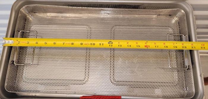 Used Baxter V. Mueller Genesis Instruments Sterilization Case  21.5"L × 12"D × 3.25"H