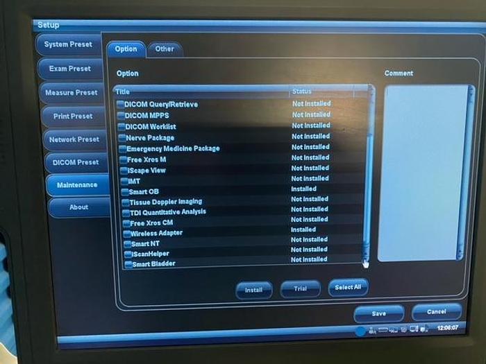 Used MINDRAY DC-N3 Ultrasound System