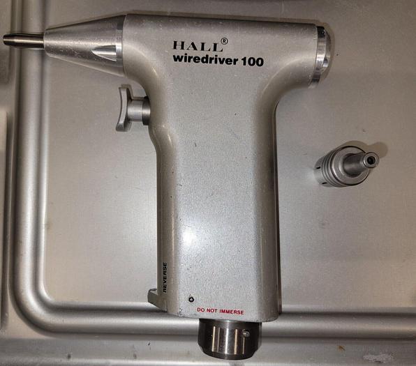 Used Hall Surgical 5053-13 Wiredriver 100 w/5052-10 Hose & Autoclavable Case