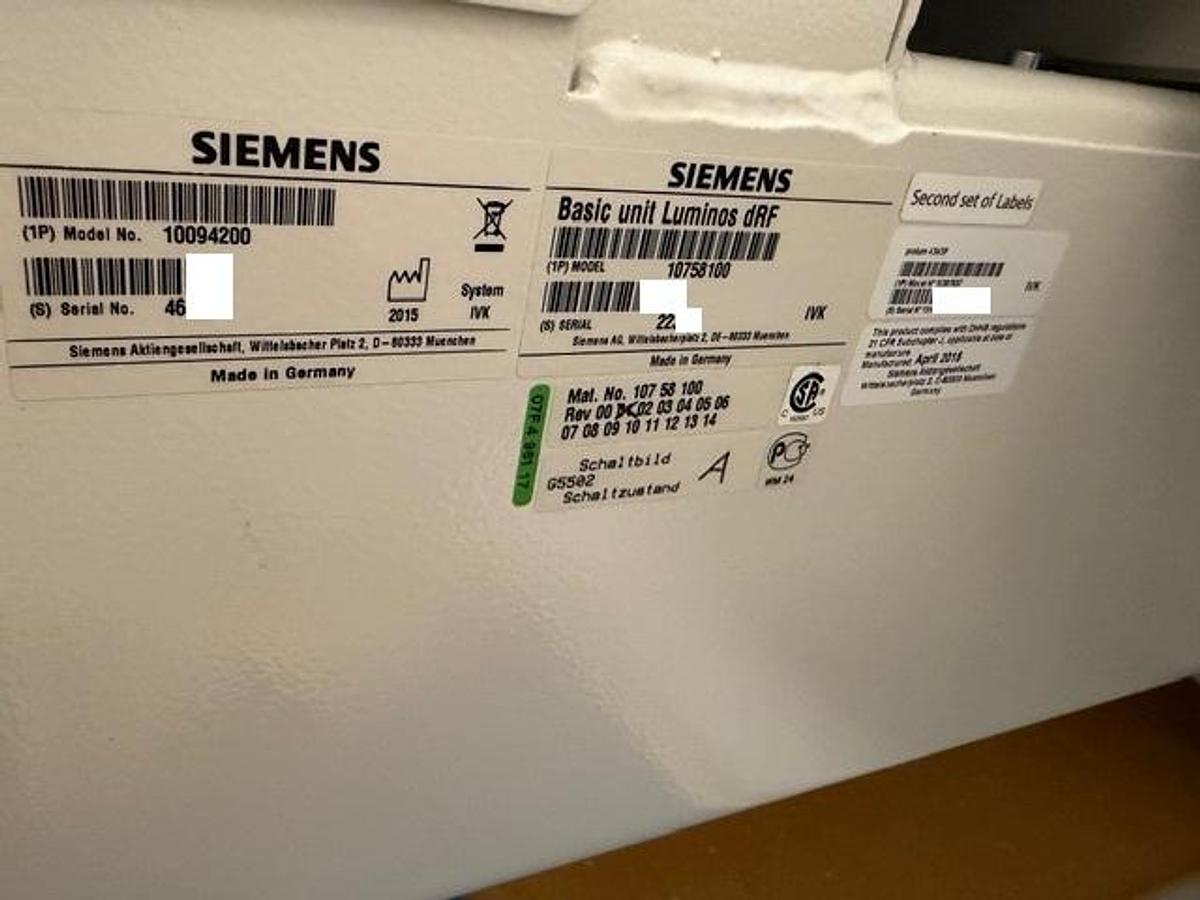 Used Siemens AXIOM Luminos dRF