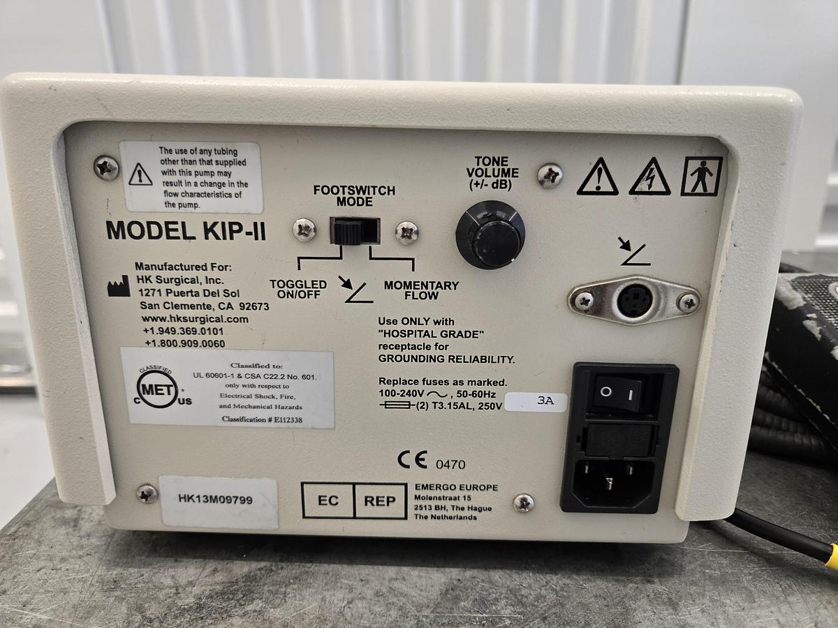 Used HK Surgical KIP-II Klein Infiltration Pump