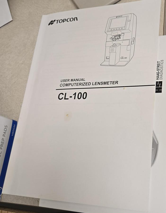 Used TOPCON CL-100 Computerized Lensmeter