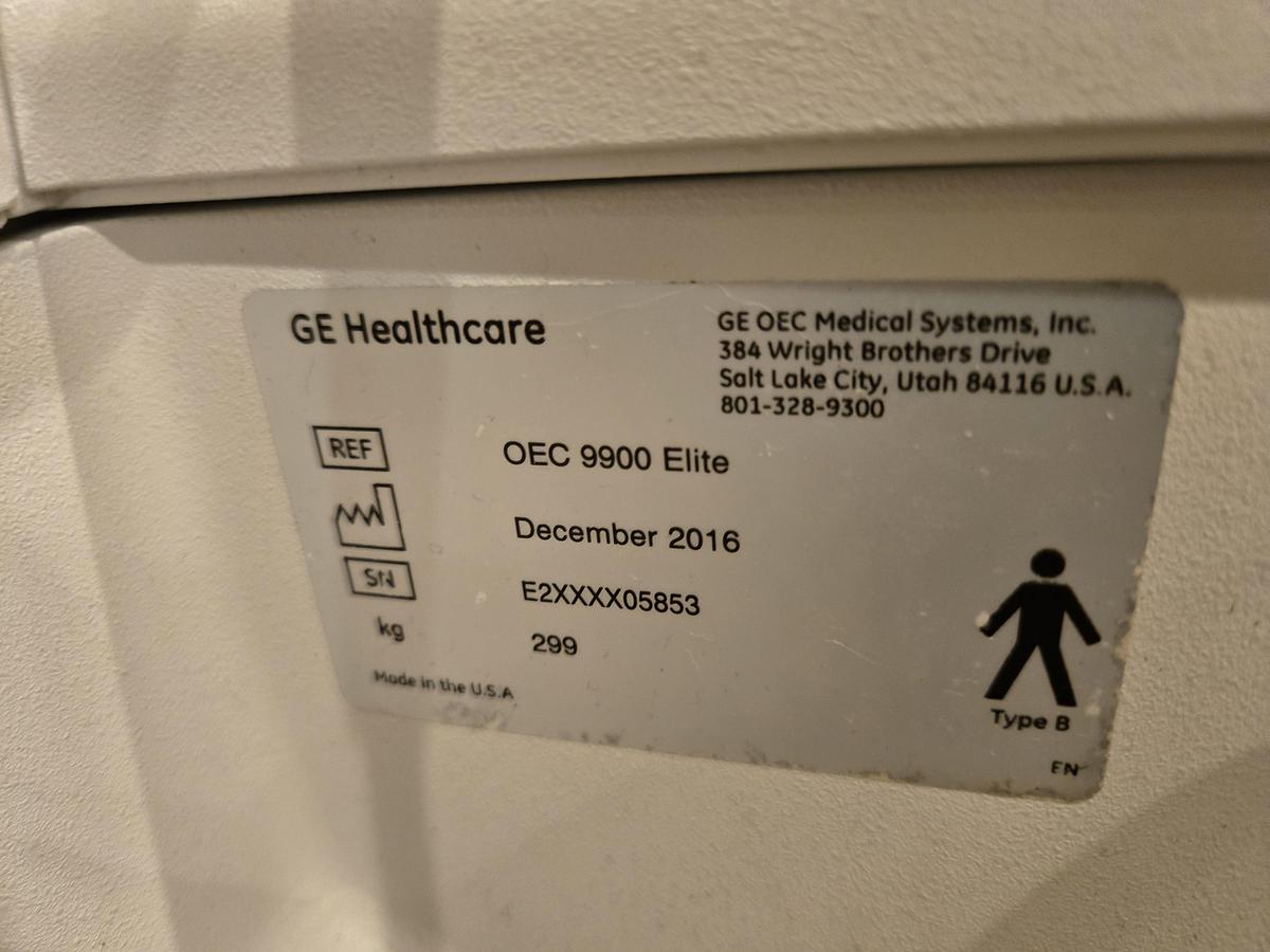 Used GE OEC 9900 ELITE VAS C-ARM SYSTEM (12" II)
