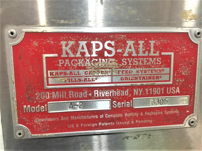 Used Kaps-All A-2 Water Bottle Capping System
