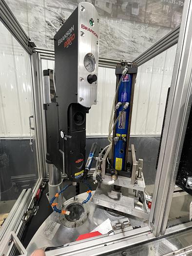 Used Branson S40 Rotary 2000X Ultrasonic Welder System 20:4.0 4000W New 2020 with 6 Position Camco Indexer