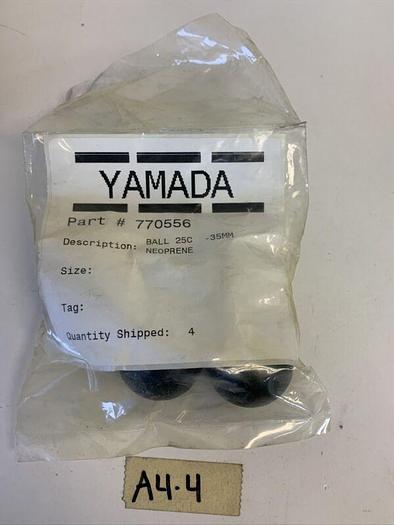 YAMADA 770556 Ball 25c-35mm Neoprene 4qty. Fast Shipping!