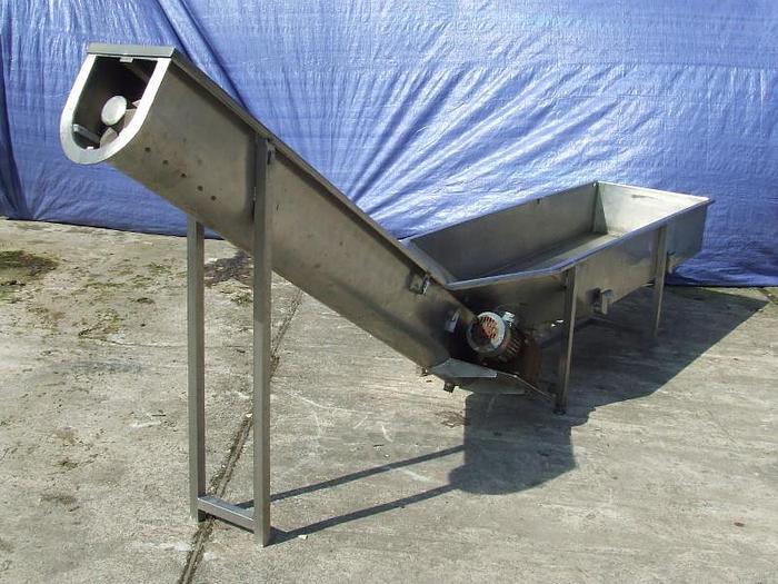 Used Screw conveyor with drip pan