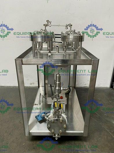 Used Lot of 4- Stainless Steel 142mm Membrane Disc Filter w/ N-K31 Pump & 1.5HP Motor