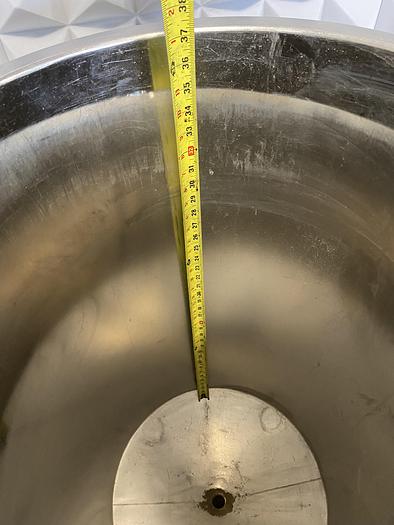Used Stainless Steel  200 Liter Mixing Tank w/ 1 1/2" Sanitary Fitting Bottom Drain