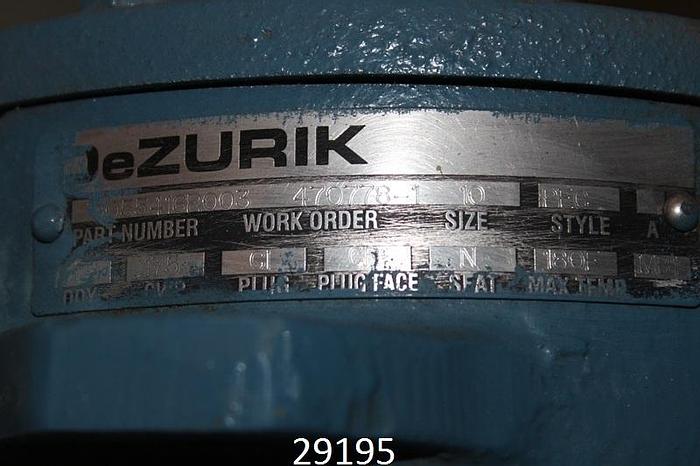 Unused 10" Dezurik Series 100 Eccentric Control Valve #29195