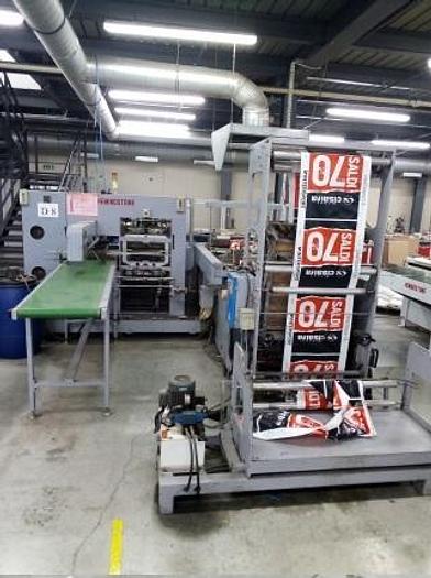 Used 2004 HEMINGSTONE (Taiwan) HM-500JF - Soft Loop Plastic Bags Machine with Side Gussets