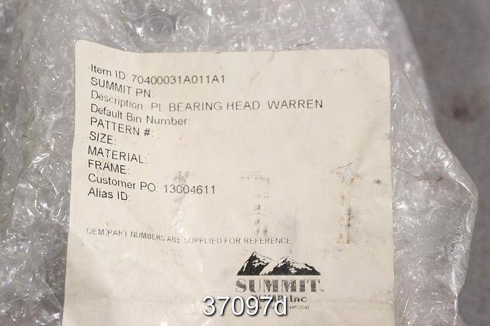 Unused Warren PL/PH Plain Bearing Head, 704E0031 #37097