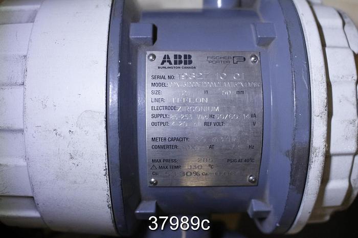 Used Abb Model 10DX4312CDE12P0A2LAA 2" Magnetic Flow Tube #37989