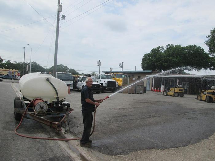 Used 750 Gallon Water Tank And Trailer