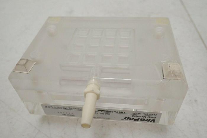 Used ViraPap Life Technologies Filter Manifold, Cat No. 4204 0001, Form No. 14204