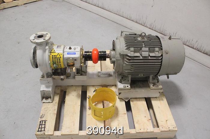 Unused Sulzer APT11-2 Pump, ASTM A890 Stainless Steel, Unused, with Motor #39094