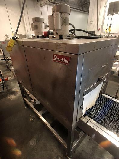 Used SHANKLIN MODEL T-62 S/S STAINLESS STEEL TWO ZONE HEAT TUNNEL