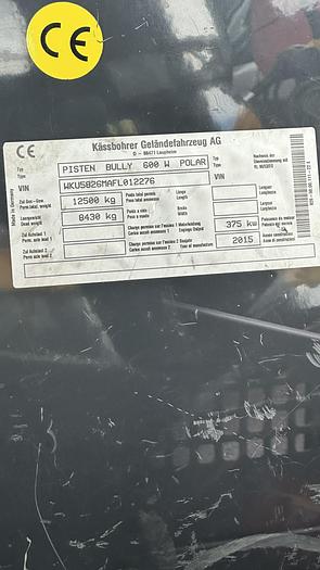 Used PistenBully 600 W Polar (2015)