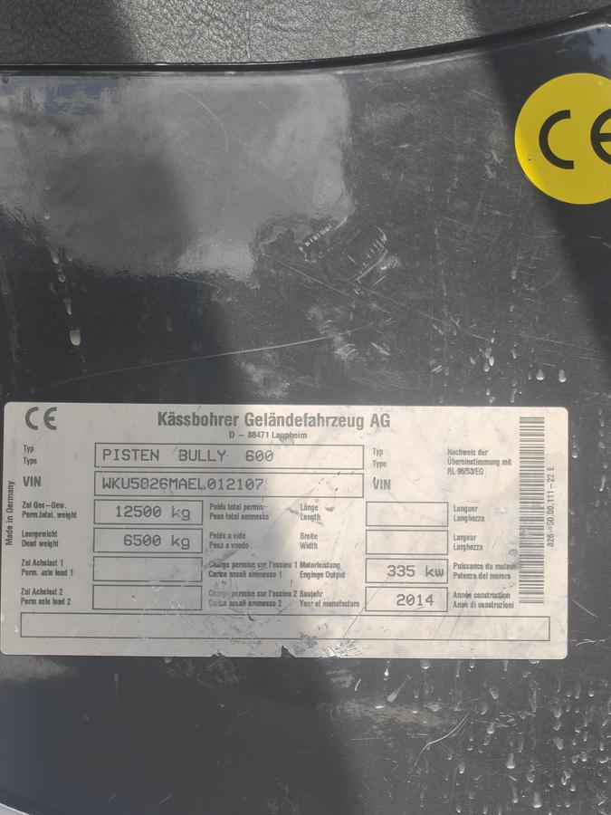 Used PistenBully 600 SCR (2014)