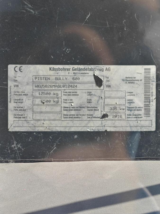 Used PistenBully 600 SCR (2016)
