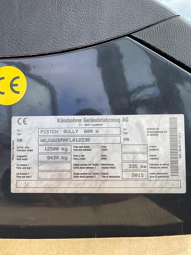 Gebraucht 2015 PistenBully 600 W SCR