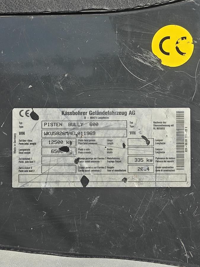 Used PistenBully 600 SCR (2014)