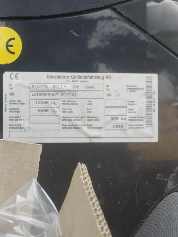 Used PistenBully 600 Park SCR (2015)