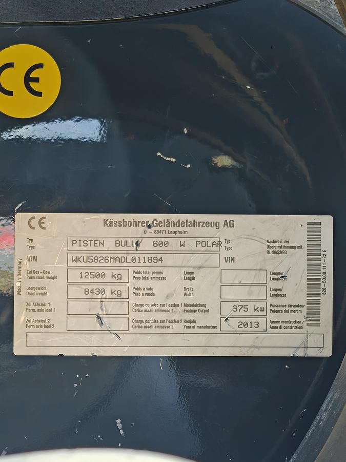 Used PistenBully 600 Polar W SCR (2013)