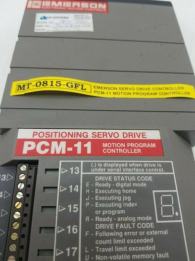 Used EMERSON -POSITIONER SERVO DRIVE PCM-11